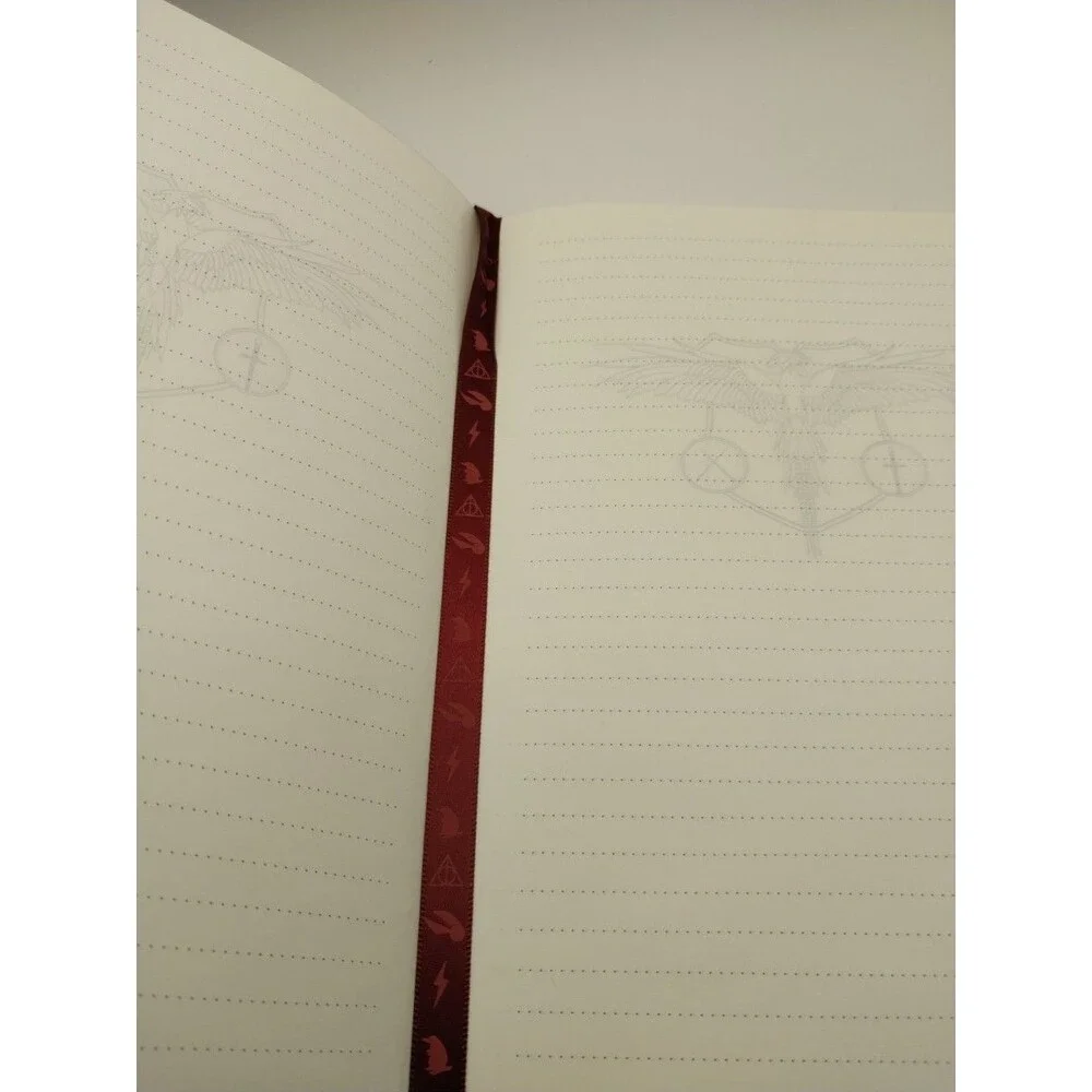 Harry Potter Red Leather Notebook Embossed 935 Broadawy NY Collectible